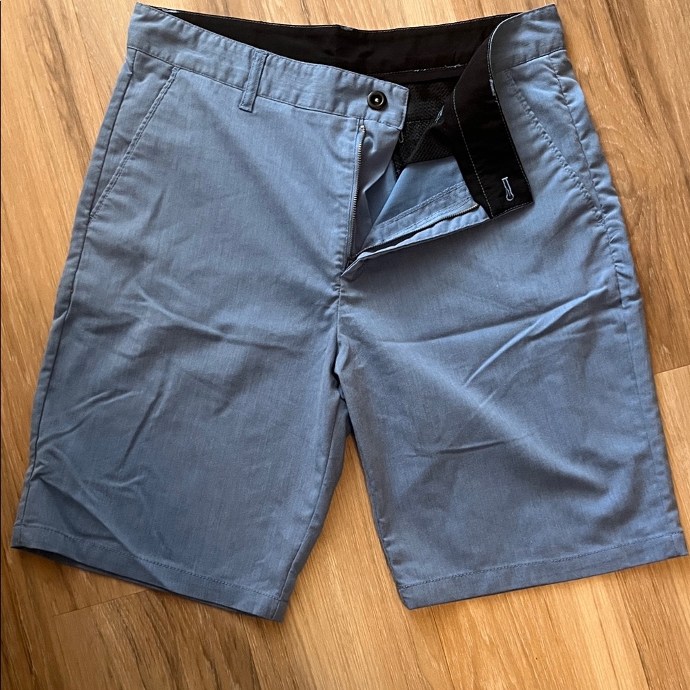 Faded Glory Men's Light Blue Flat Front Shorts